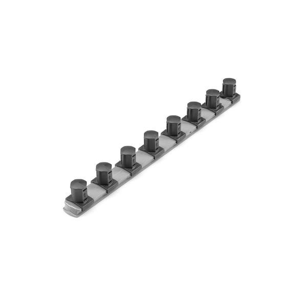 Tekton 3/4 Inch Drive x 13 Inch Socket Rail, 8 Clips (Gray) OSR32308 - main